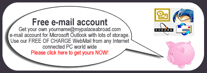 Free e-mail @mypalaceabroad.com - Click here to apply FREE!